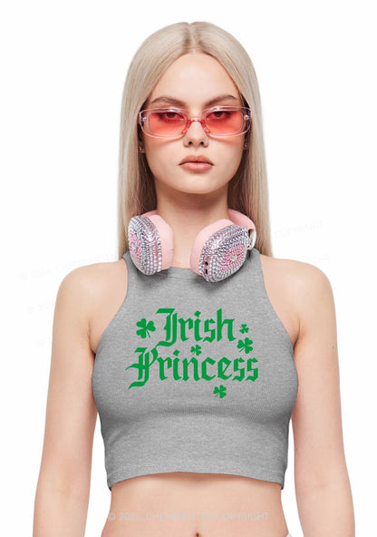 Irish Princess St Patricks Y2K Crop Tank Top Cherrykitten