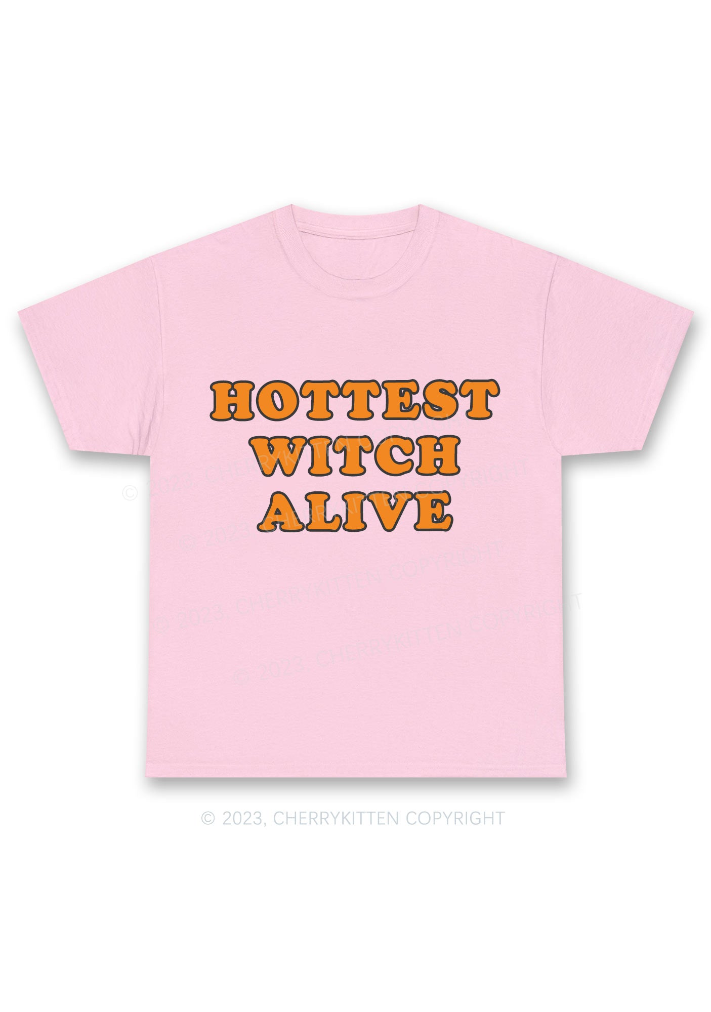 Hottest Witch Alive Halloween Chunky Shirt Cherrykitten