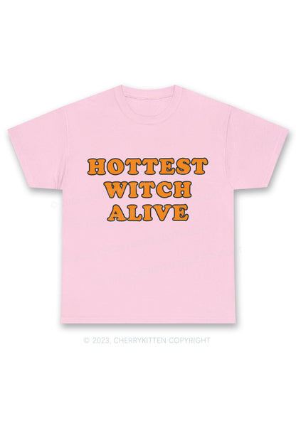 Hottest Witch Alive Halloween Chunky Shirt Cherrykitten