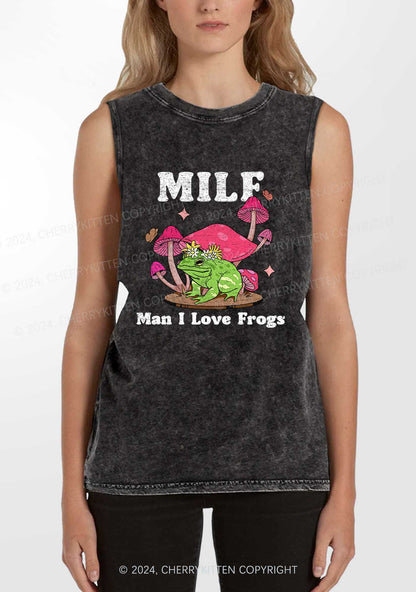 Mxxf Frog Y2K Washed Tank Cherrykitten