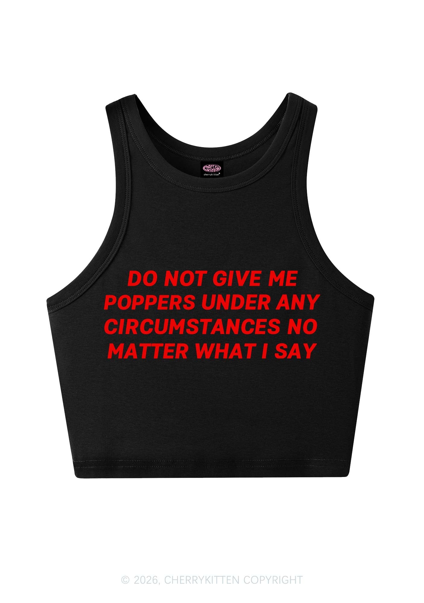 Do Not Give Me Pxppers Y2K Crop Tank Top Cherrykitten