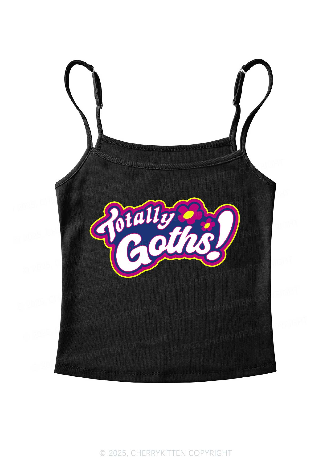 Totally Goths Y2K Spaghetti Strap Cami Cherrykitten
