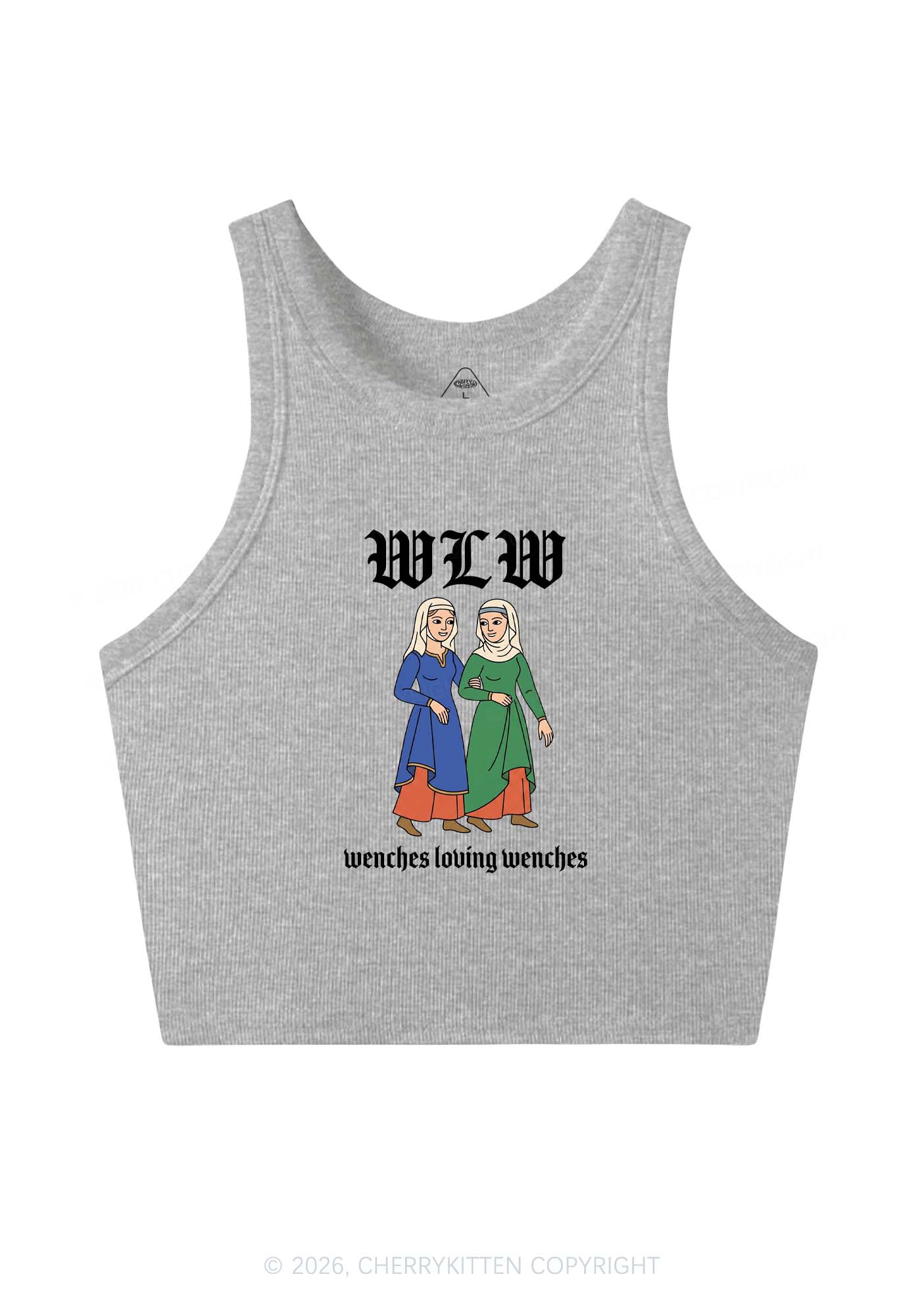Wenches Loving Wenches Pride Y2K Crop Tank Top Cherrykitten