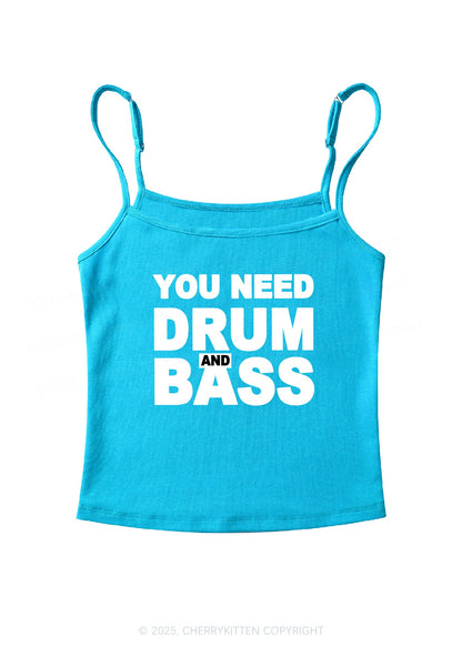 Need Drum And Bass Y2K Spaghetti Strap Cami Cherrykitten