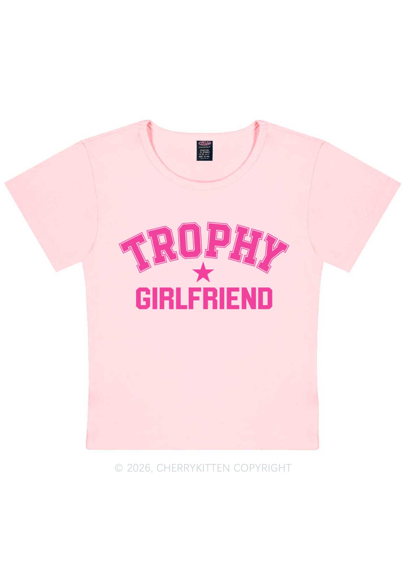 Trophy Girlfriend Y2K Baby Tee Cherrykitten