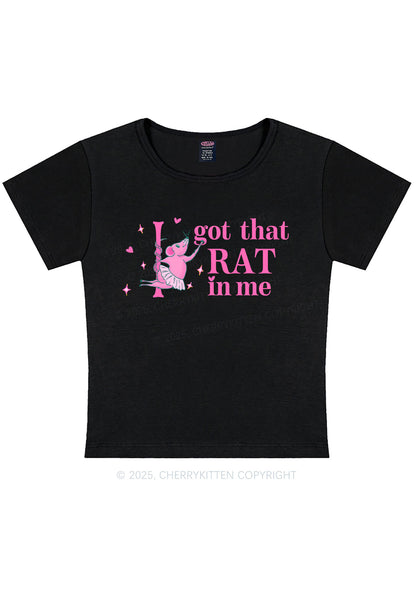 Got Rat In Me Y2K Baby Tee Cherrykitten
