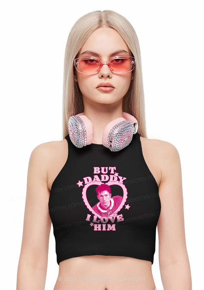 But Daddy I Love HW Y2K Crop Tank Top Cherrykitten
