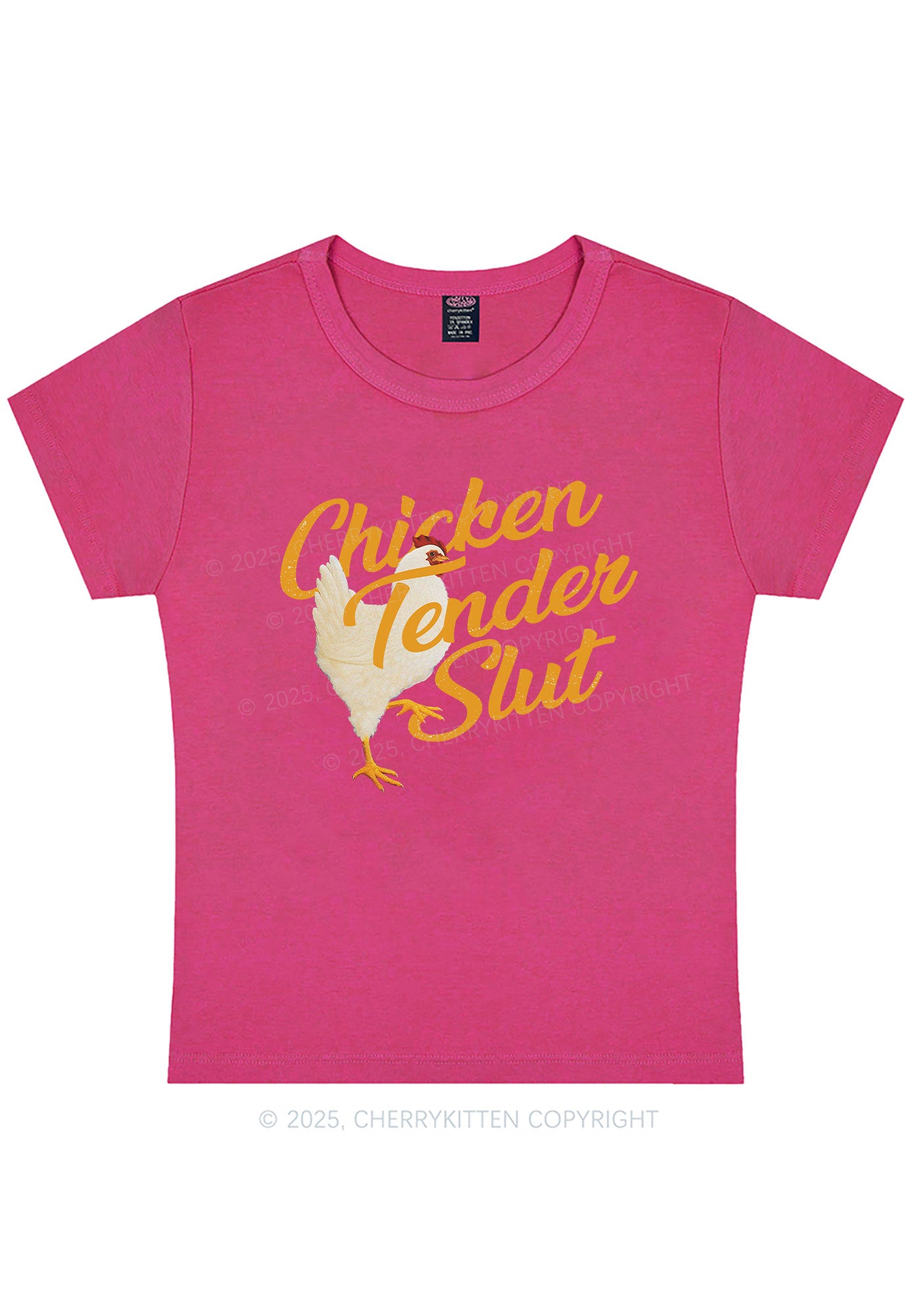 Chicken Tender Slxt Y2K Baby Tee Cherrykitten