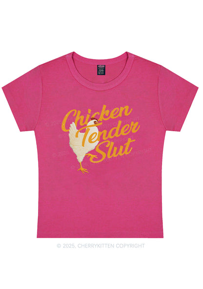 Chicken Tender Slxt Y2K Baby Tee Cherrykitten