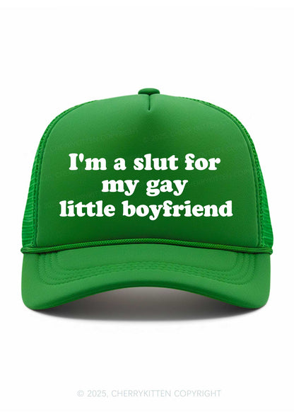 Slxt For My Gay BF Valentine's Day Y2K Trucker Hat Cherrykitten