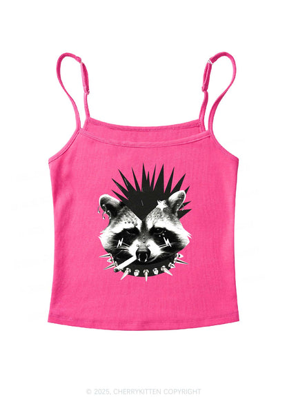 Punk Raccoon Y2K Spaghetti Strap Cami Cherrykitten