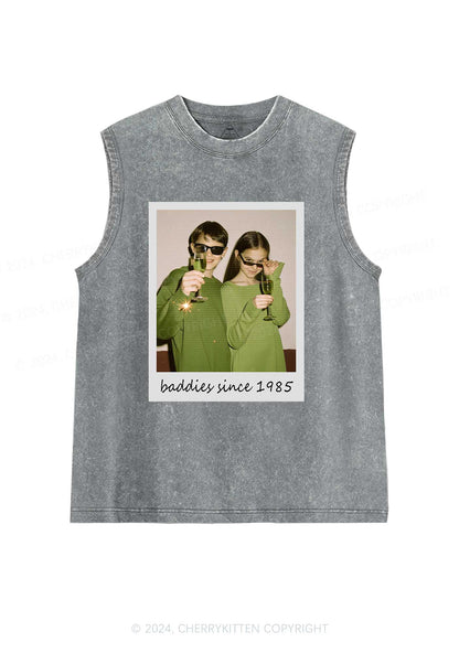 Baddies Since Y2K Valentine's Day Washed Tank Cherrykitten