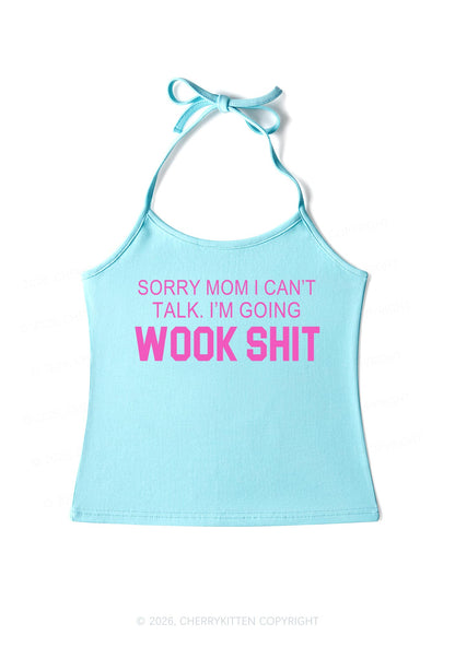 Im Doing Wook Shxt Y2K Halter Neck Cami Cherrykitten
