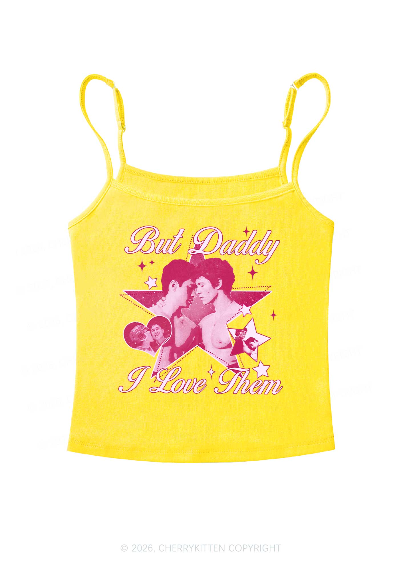 But Daddy I Love Them Star HR Y2K Spaghetti Strap Cami Cherrykitten