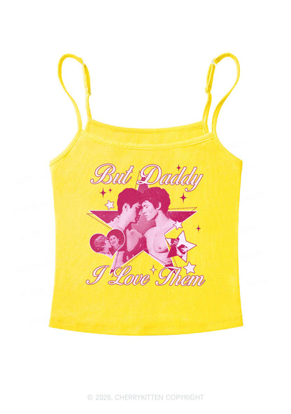 But Daddy I Love Them Star HR Y2K Spaghetti Strap Cami Cherrykitten
