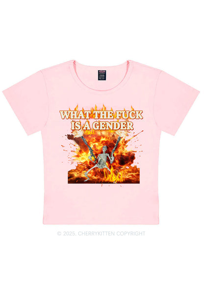 Skeleton Gender Y2K Baby Tee Cherrykitten