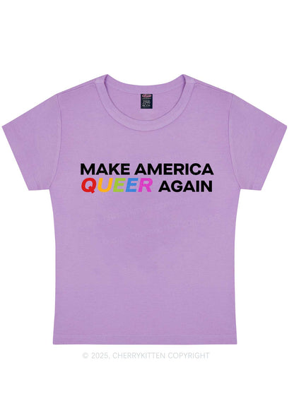 Make America Queer Again Pride Y2K Baby Tee Cherrykitten