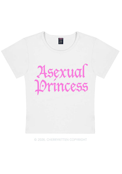 Asexual Princess Pride Y2K Baby Tee Cherrykitten