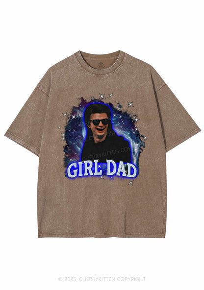 Girl Dad Starry Sky Y2K Shirts Washed Tee Cherrykitten