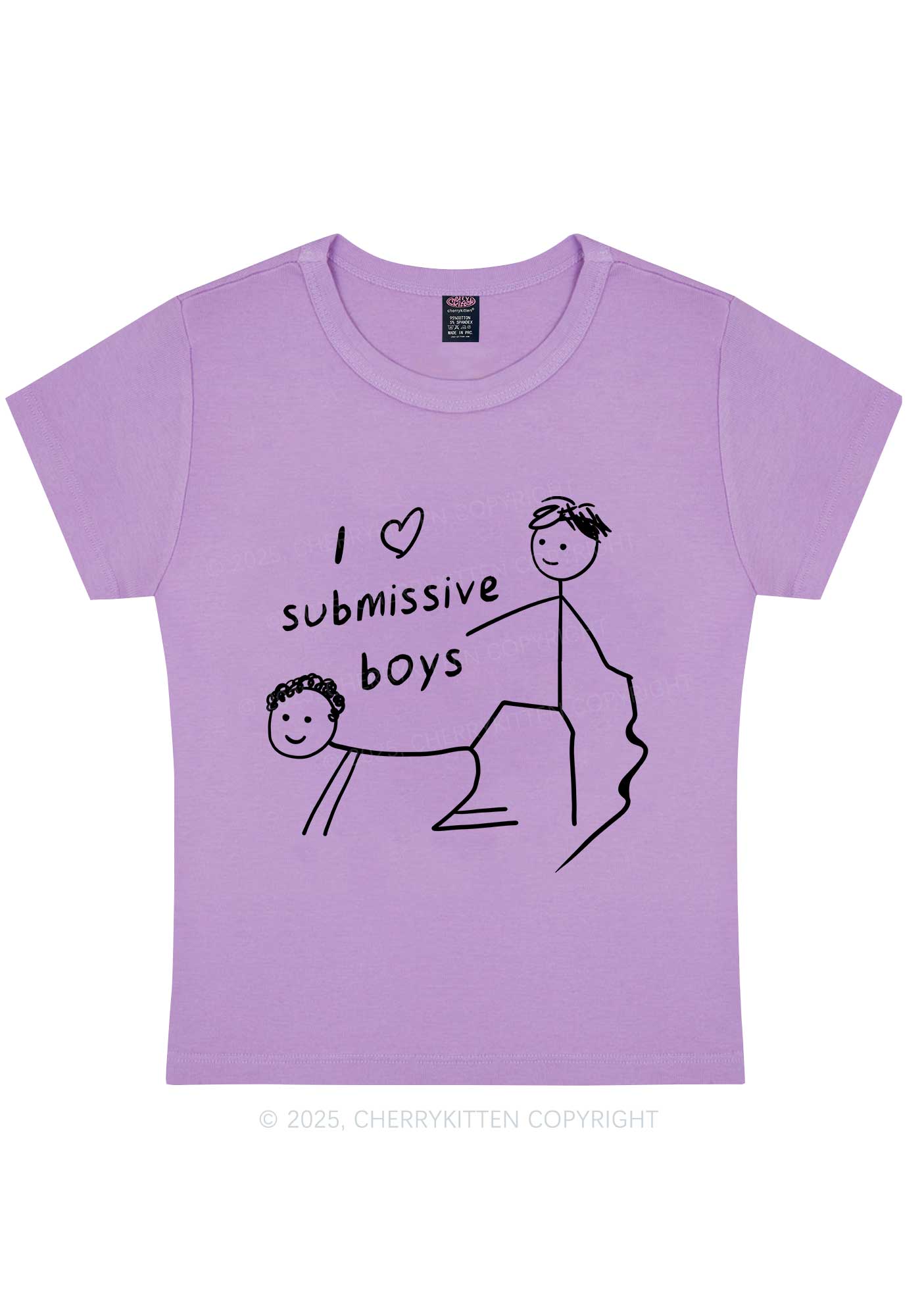 I Love S Gay Boys Pride Y2K Baby Tee Cherrykitten