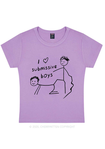 I Love S Gay Boys Pride Y2K Baby Tee Cherrykitten
