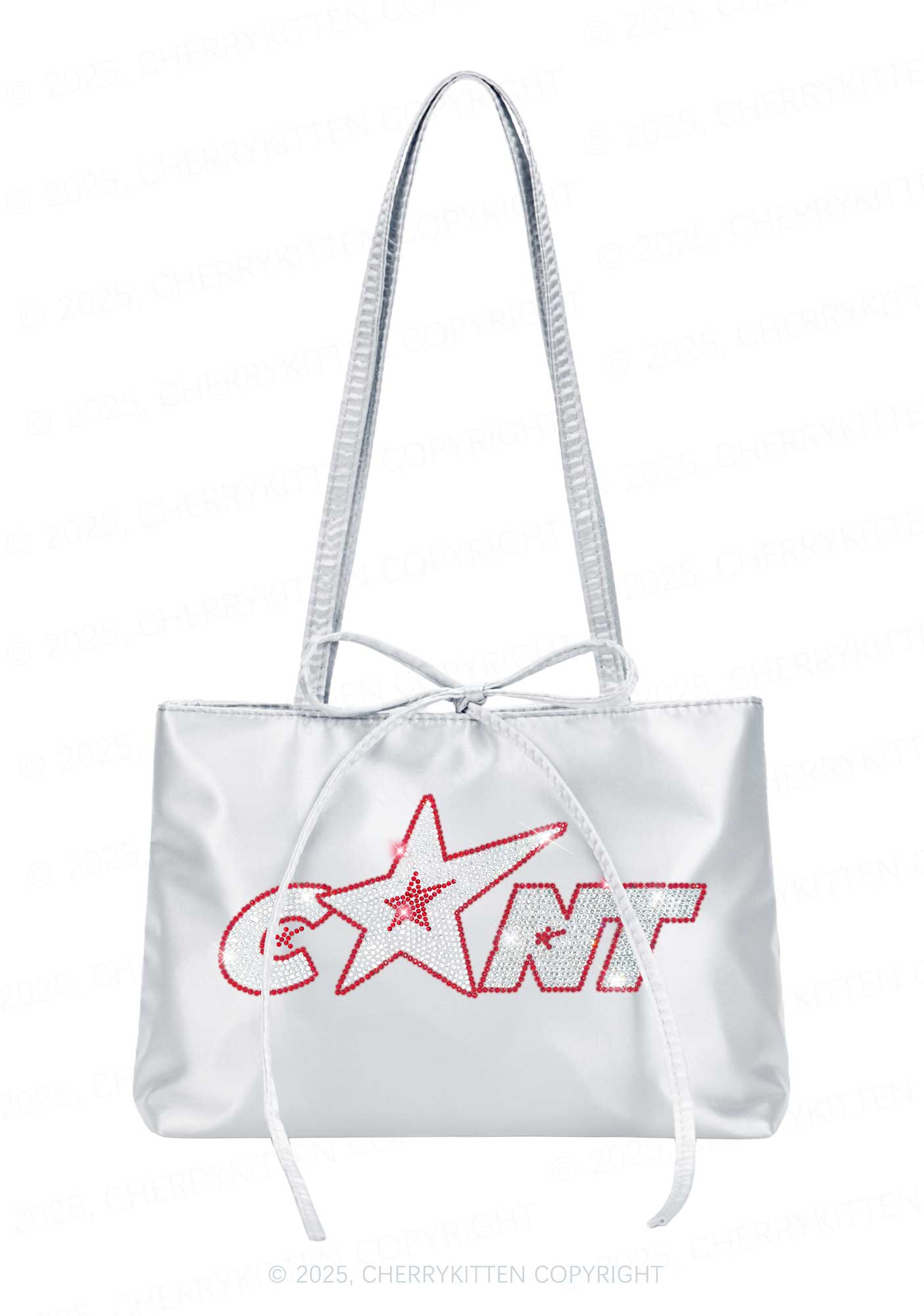 Rhinestone Star Cxxt Y2K Satin Bags Cherrykitten