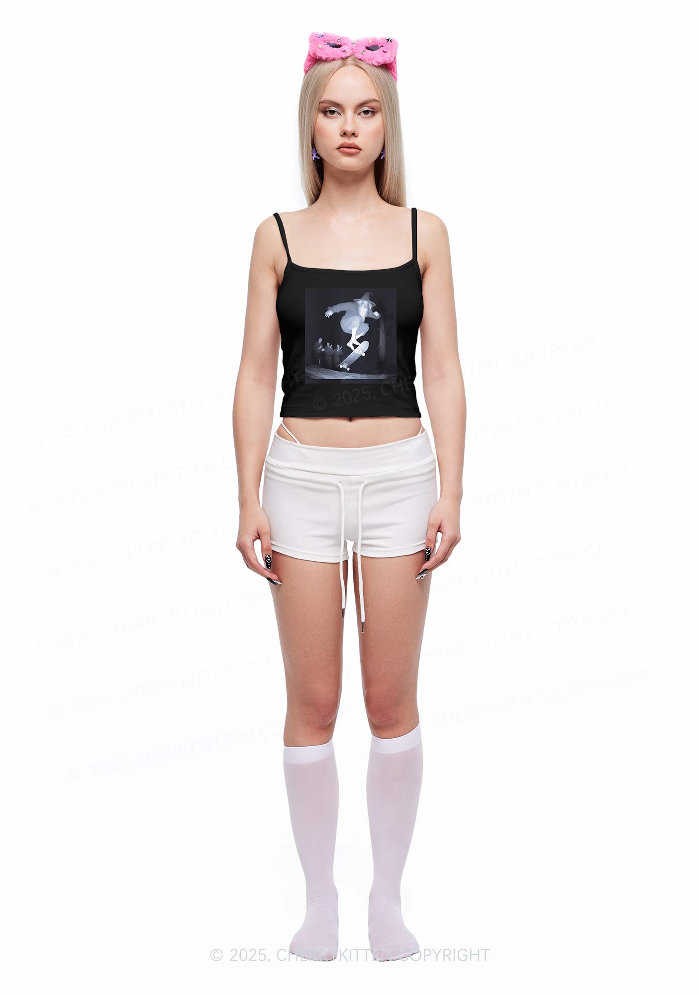 Skating Wizard Y2K Spaghetti Strap Cami Cherrykitten