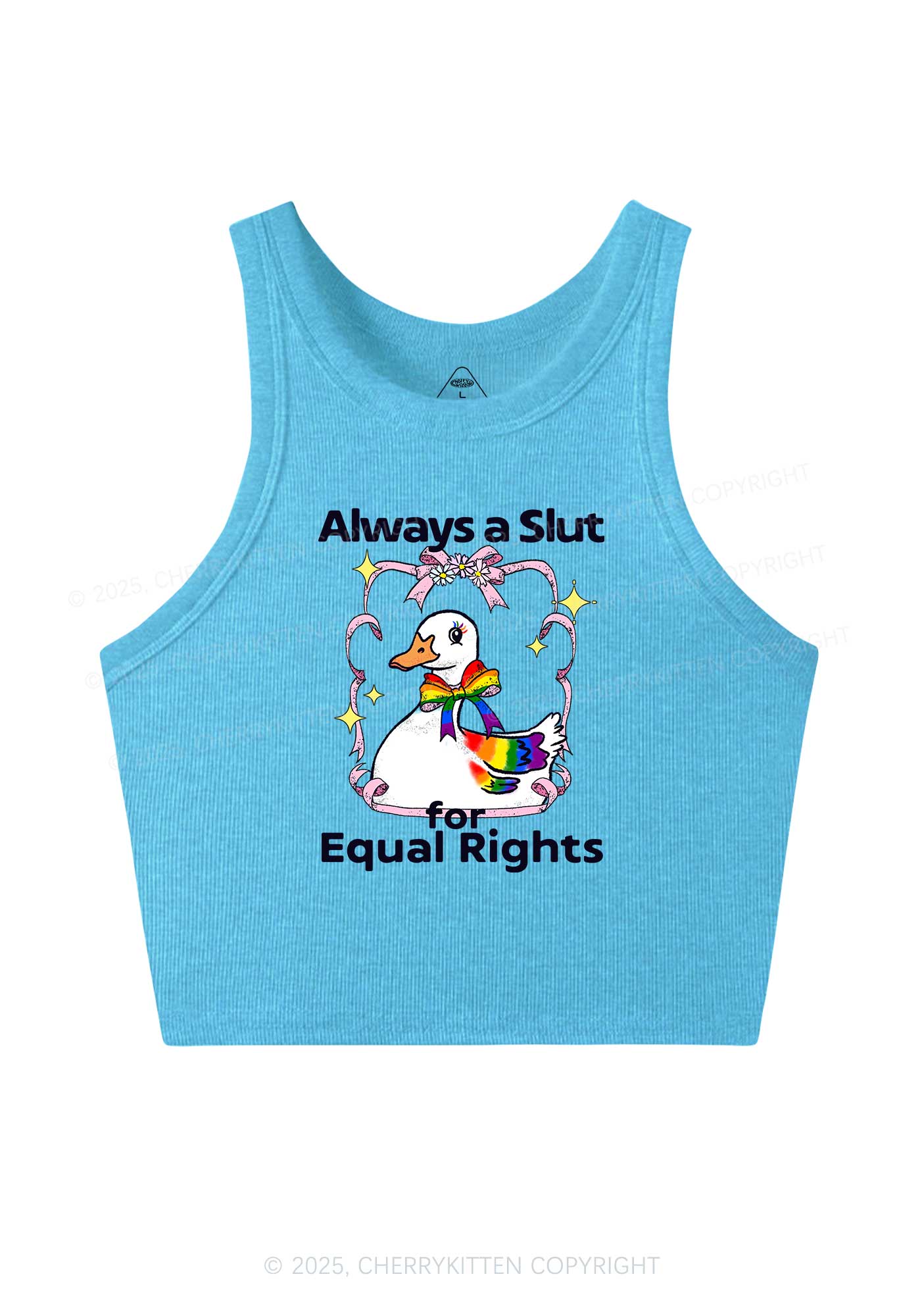 Slxt For Equal Rights Pride Y2K Crop Tank Top Cherrykitten