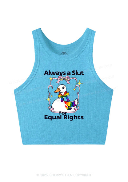 Slxt For Equal Rights Pride Y2K Crop Tank Top Cherrykitten