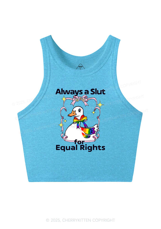 Slxt For Equal Rights Pride Y2K Crop Tank Top Cherrykitten