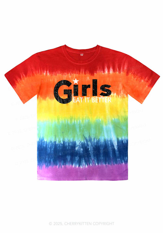 Girls Eat It Better Y2K Tie Dye Shirts Cherrykitten