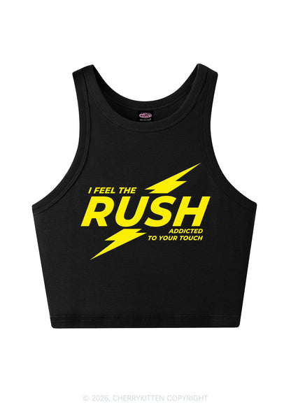 I Feel The Rush Y2K Crop Tank Top Cherrykitten