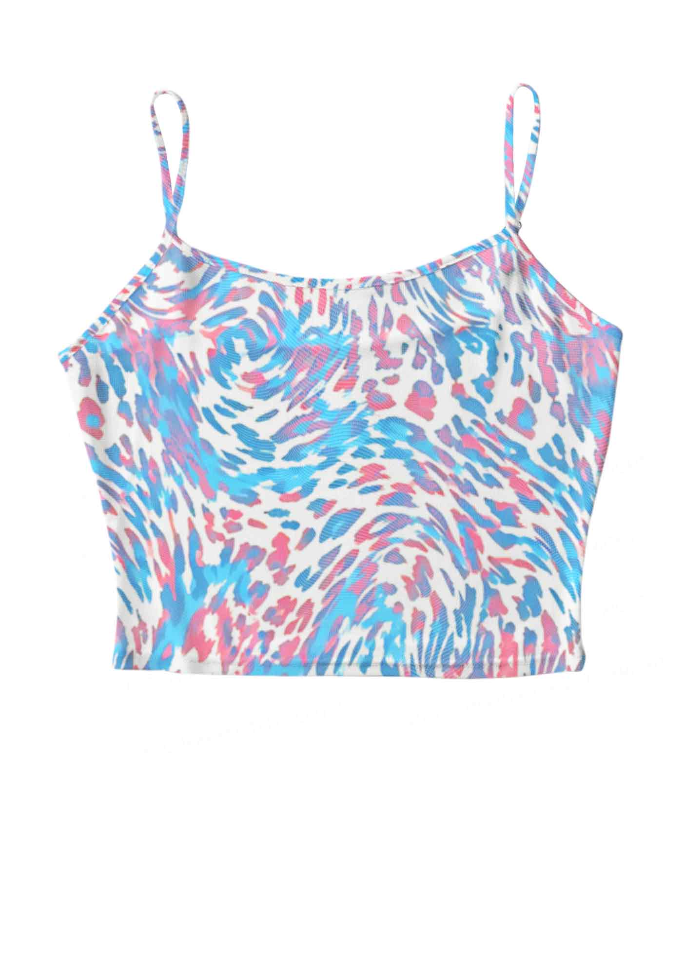 Trans Leopard Pride Y2K Mesh Cami Tank Cherrykitten