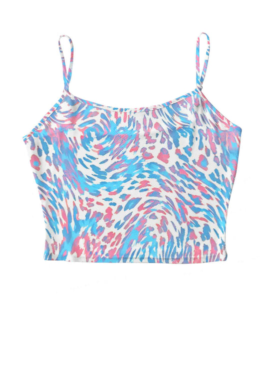 Trans Leopard Pride Y2K Mesh Cami Tank Cherrykitten