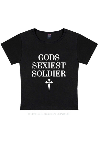 Gods Soldier Y2K Baby Tee Cherrykitten