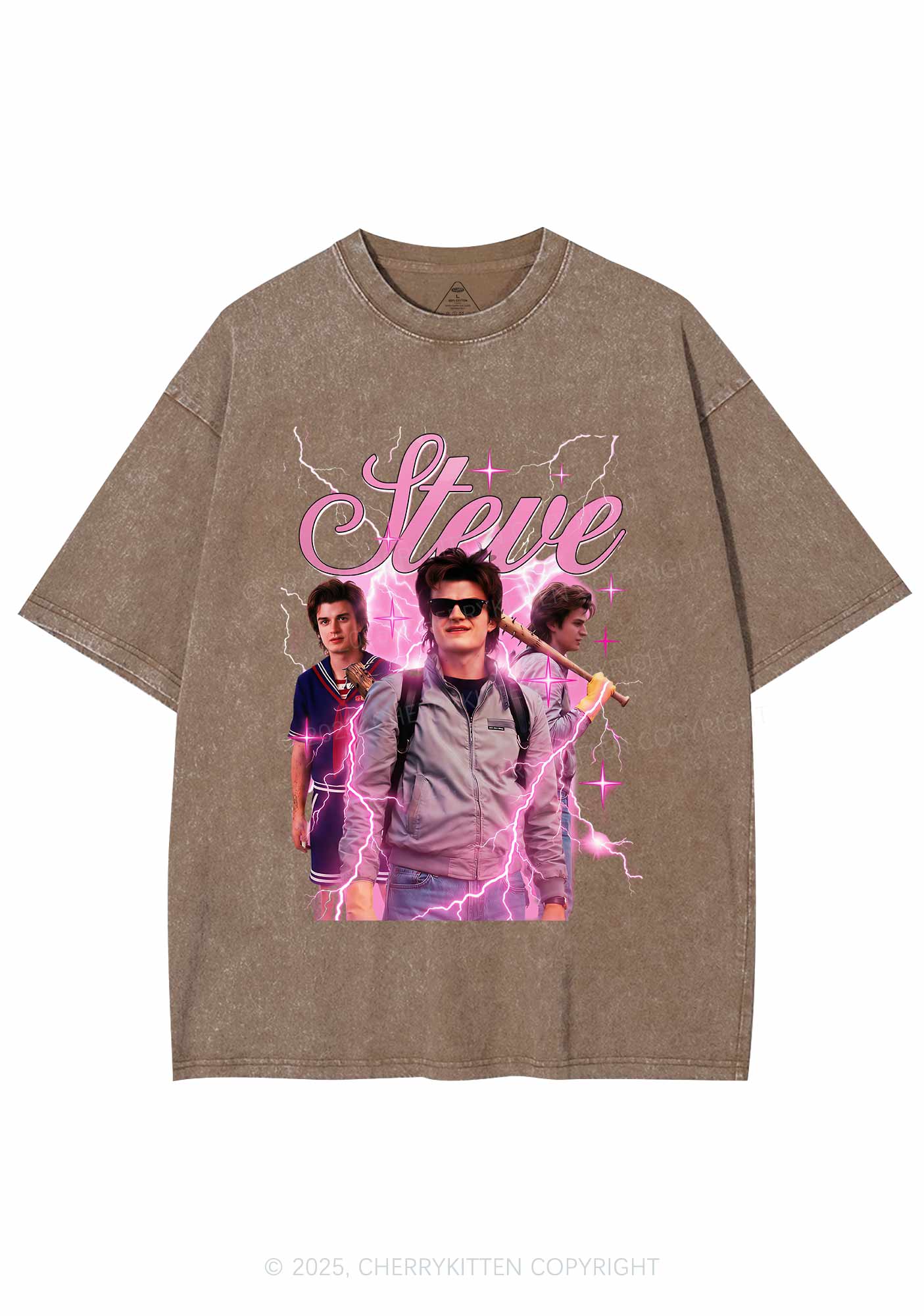 SH Pastel Spark Y2K Shirts Washed Tee Cherrykitten