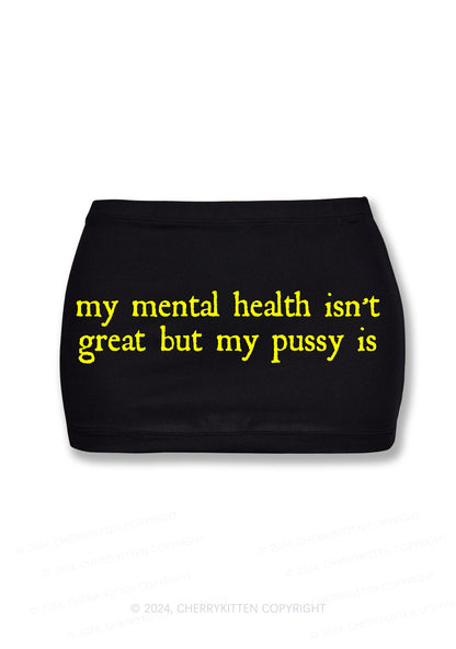 Great Mental Health Y2K Mini Hip Skirt Cherrykitten