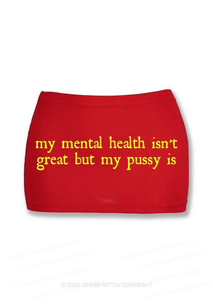 Great Mental Health Y2K Mini Hip Skirt Cherrykitten