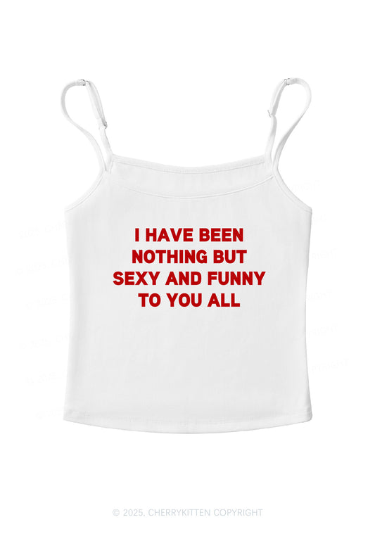 I Have Been Funny Y2K Spaghetti Strap Cami Cherrykitten