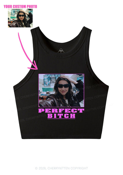 Custom Perfect Bxxch Y2K Crop Tank Top Cherrykitten