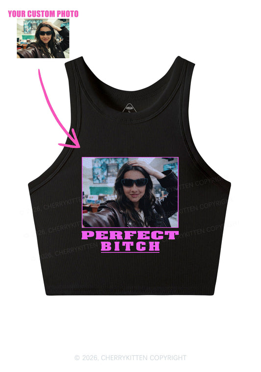 Custom Perfect Bxxch Y2K Crop Tank Top Cherrykitten