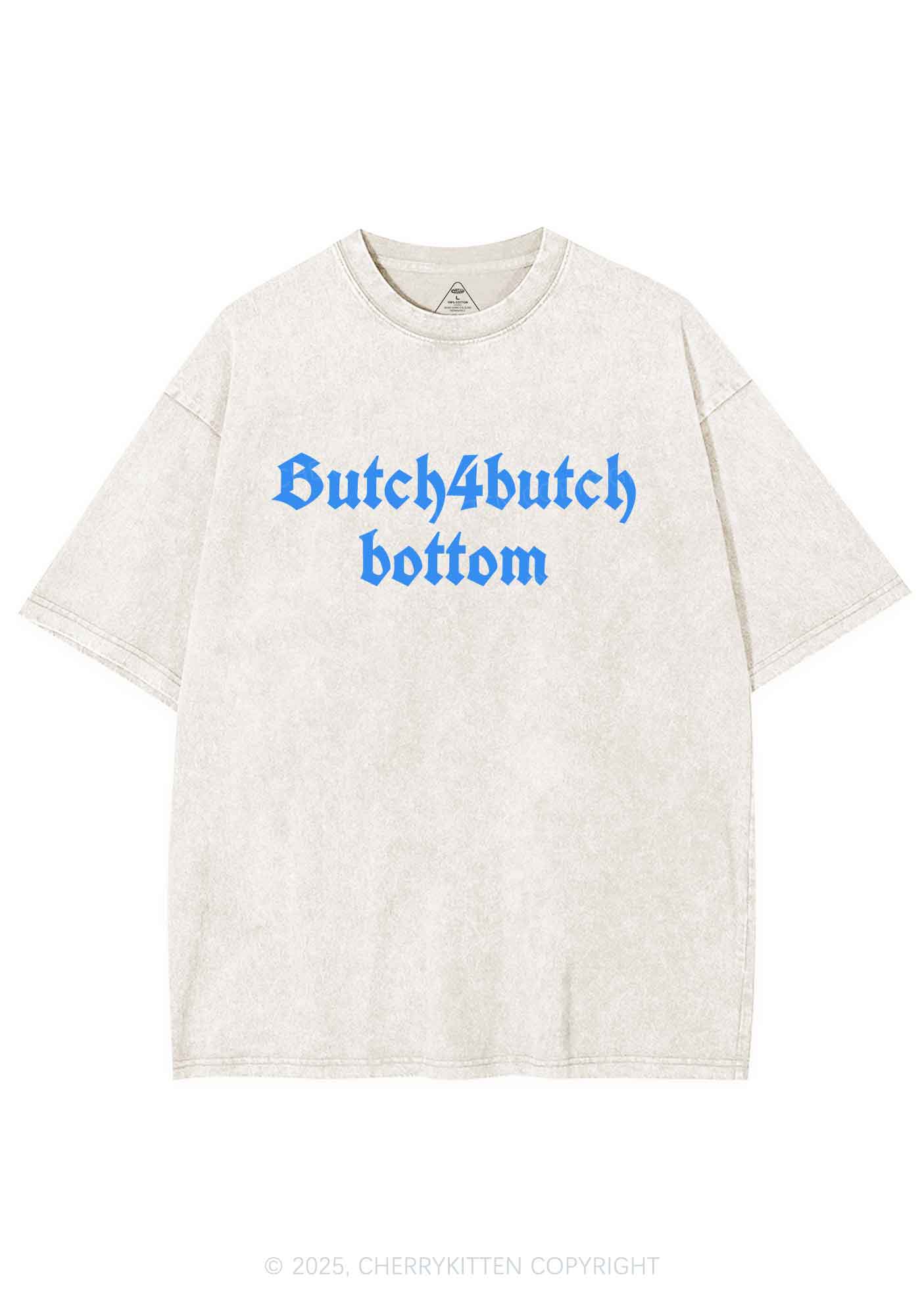 Butch Bottom Pride Y2K Shirts Washed Tee Cherrykitten