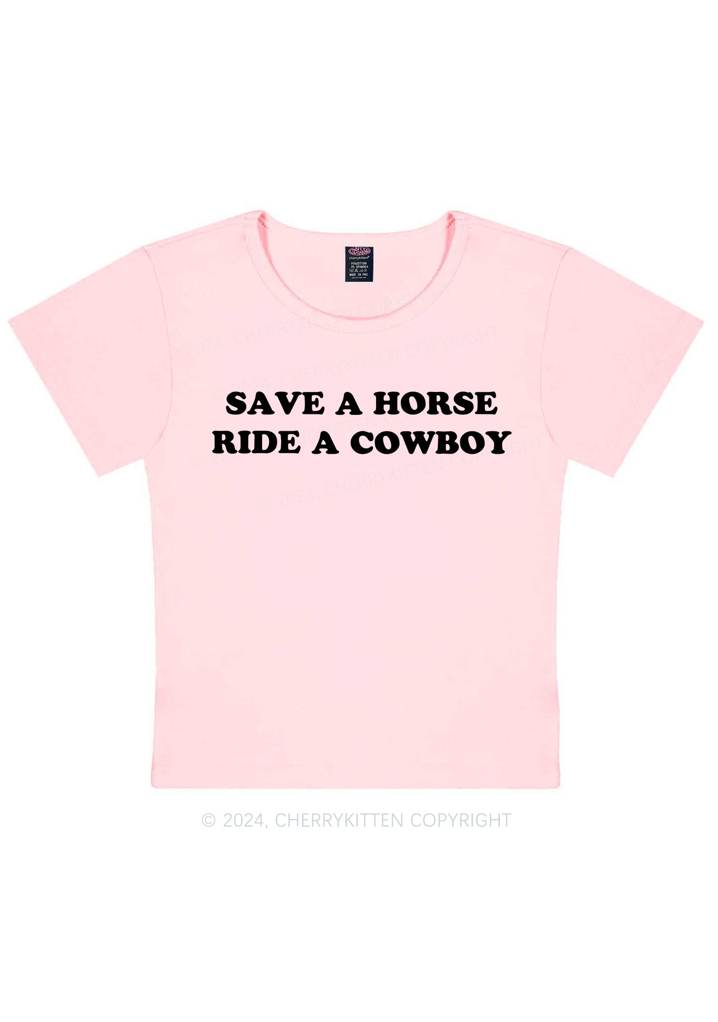 Save A Horse Y2K Baby Tee Cherrykitten