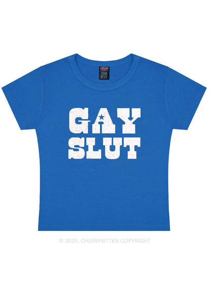Gay Slxt Pride Y2K Baby Tee Cherrykitten