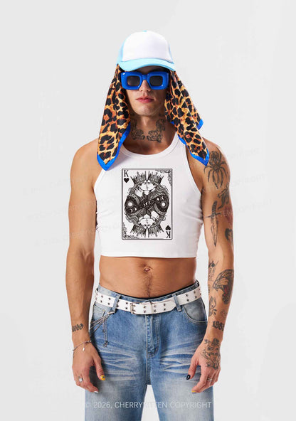 Kings Kissing Pride Y2K Crop Tank Top Cherrykitten