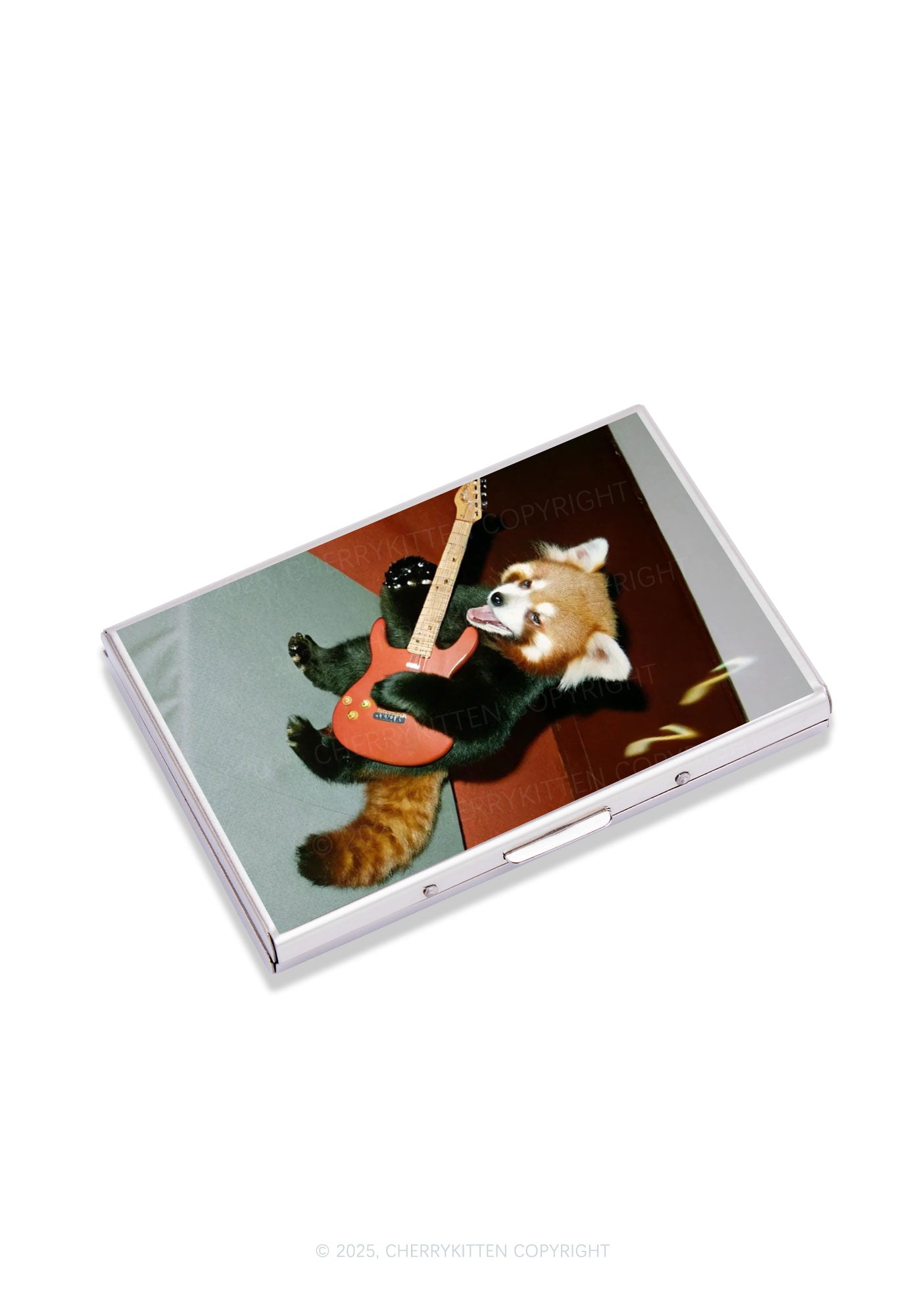 Guitar Raccoon Y2K Mirror Cigarette Case Cherrykitten