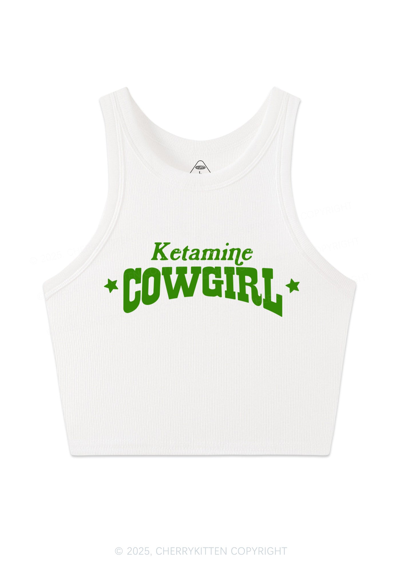 K Star Cowgirl Y2K Crop Tank Top Cherrykitten