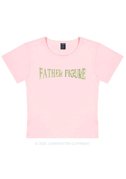 Rhinestone Father Figure Y2K Baby Tee Cherrykitten