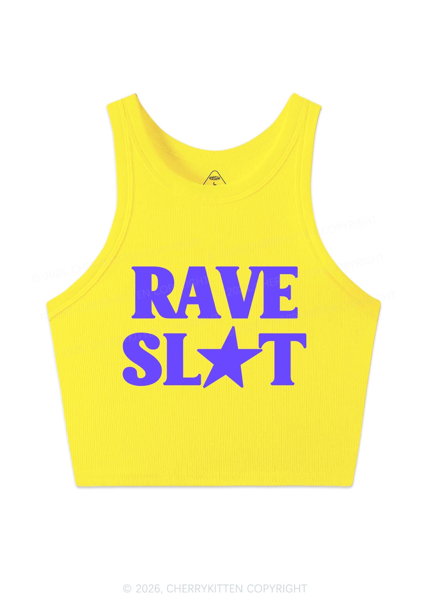Rave Slxt Y2K Crop Tank Top Cherrykitten