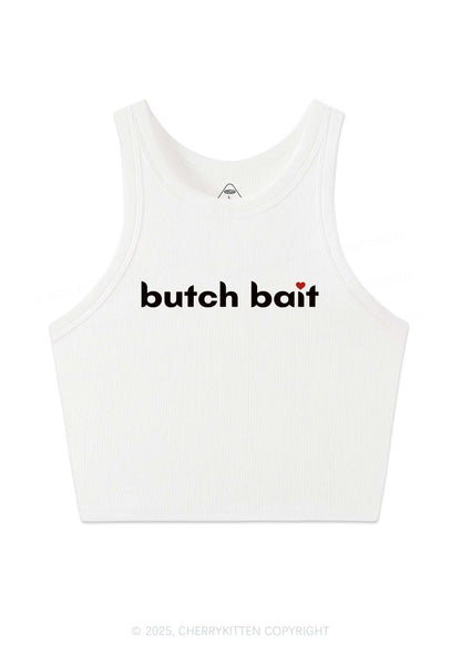Butch Bait Heart Y2K Crop Tank Top Cherrykitten